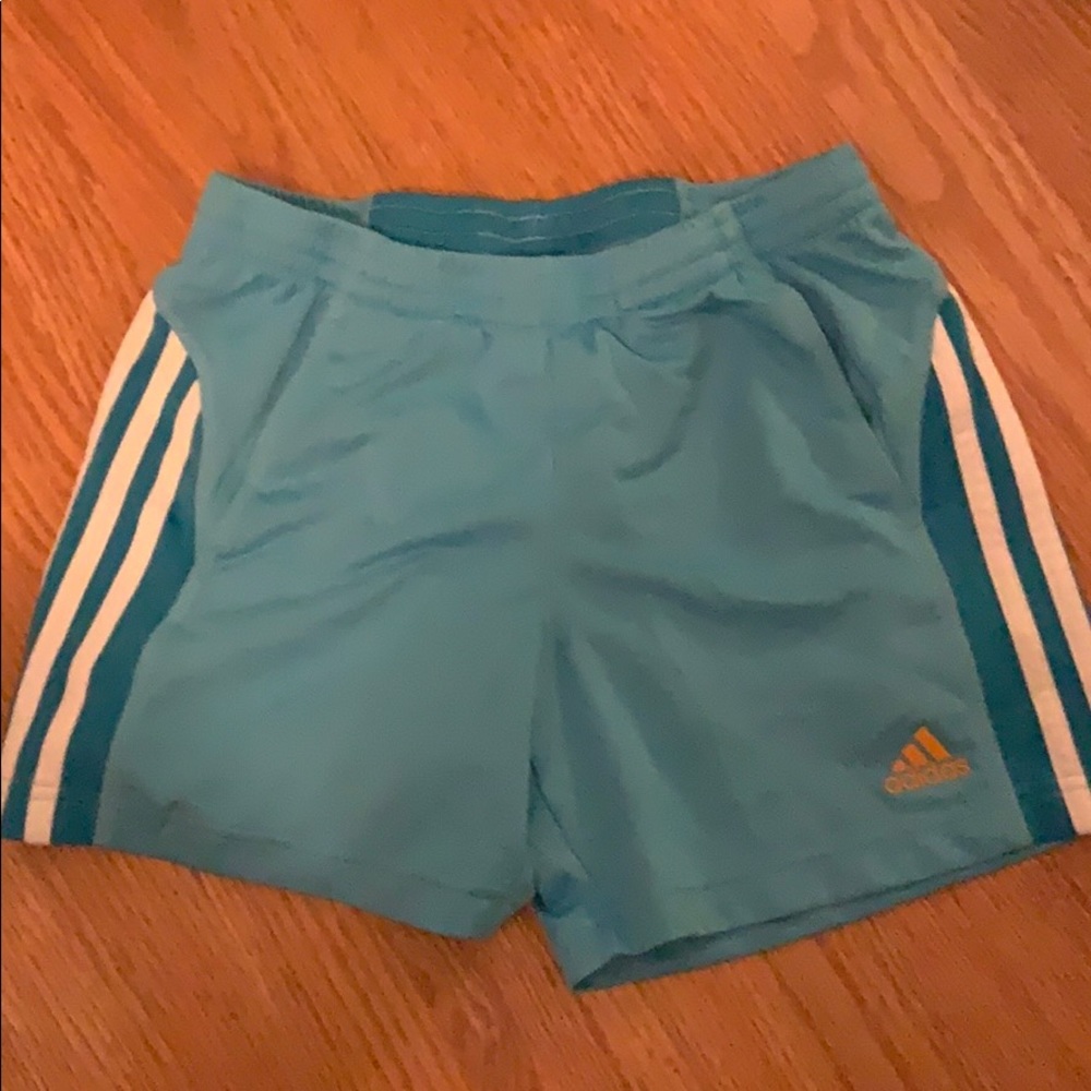 blue adida shorts